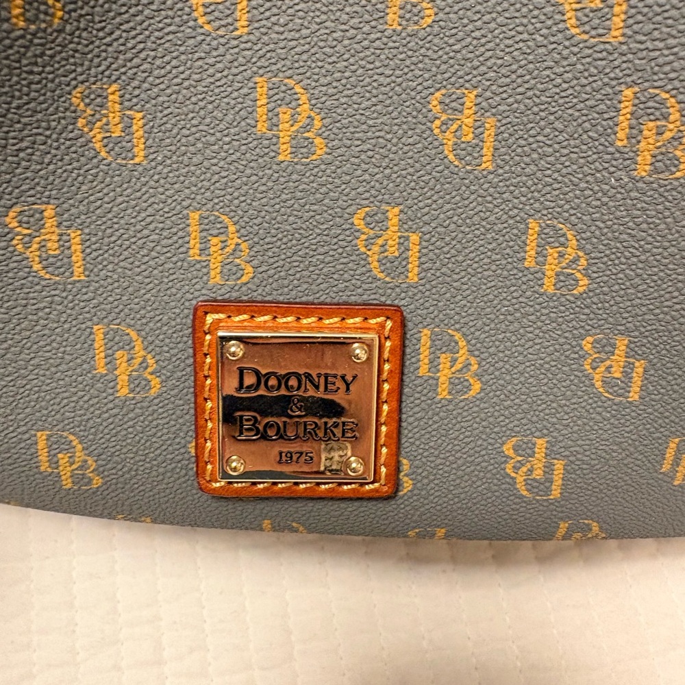 Dooney & Bourke Gray and Brown Shoulder Bag - Picture 2 of 8